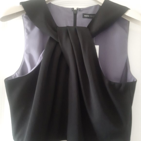 SOLD NWT White House Black Market Houndstooth Sheath Dress with Twixt Neckline - Picture 4 of 15